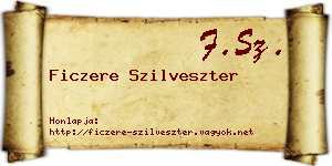 Ficzere Szilveszter névjegykártya